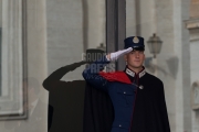 Vatican City : gendarmeria pontificia - VII general congregation of Cardinals before the election of Pope Francis. Photo: Gustavo Kralj/Gaudiumpress