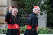 Vatican City : cardinal Majella Agnelo and Cardinal Odilo Scherer - VII general congregation of Cardinals before the election of Pope Francis. Photo: Gustavo Kralj/Gaudiumpress