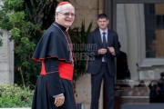 Vatican City :  Cardinal Odilo Scherer - VII general congregation of Cardinals before the election of Pope Francis. Photo: Gustavo Kralj/Gaudiumpress