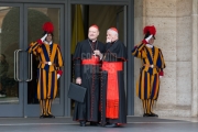 Vatican City: Cardinals Ravasi and Versaldi - IX Congregation of Cardinals before the election of Pope Francis. Photo: Gustavo Kralj/GaudiumpressImages