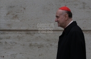 Vatican City: Cardinal Angelo Comastri -cardinal IX Congregation of Cardinals before the election of Pope Francis. Photo: Gustavo Kralj/GaudiumpressImages