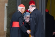 Vatican City: Cardinal Angelo Comastri -cardinal IX Congregation of Cardinals before the election of Pope Francis. Photo: Gustavo Kralj/GaudiumpressImages