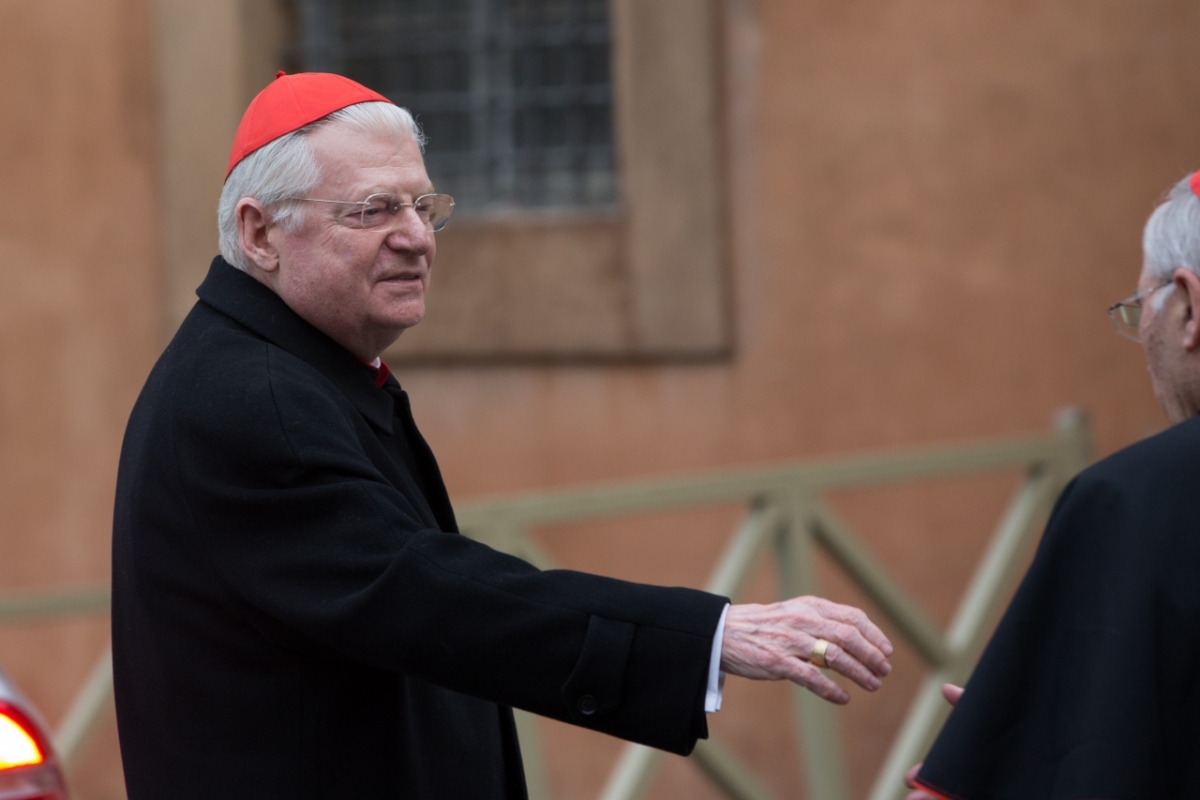 Vatican City : Cardinal Scola - VII general congregation of Cardinals before the election of Pope Francis. Photo: Gustavo Kralj/Gaudiumpress