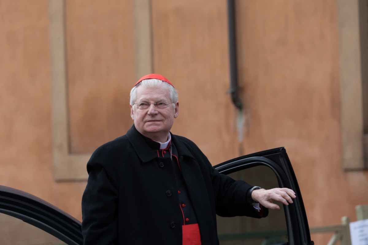 Vatican City : Cardinal Scola - VII general congregation of Cardinals before the election of Pope Francis. Photo: Gustavo Kralj/Gaudiumpress