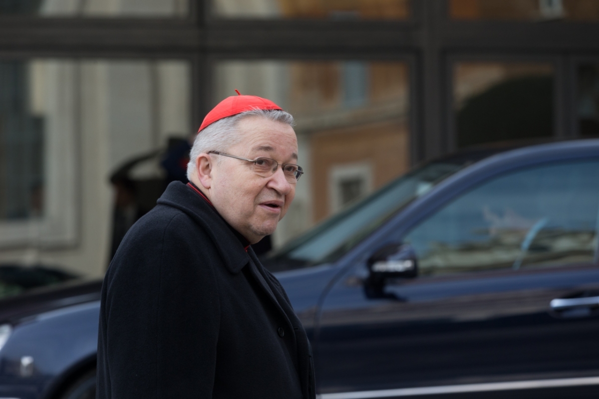 Vatican City : cardinal André Vingt-Trois - VII general congregation of Cardinals before the election of Pope Francis. Photo: Gustavo Kralj/Gaudiumpress