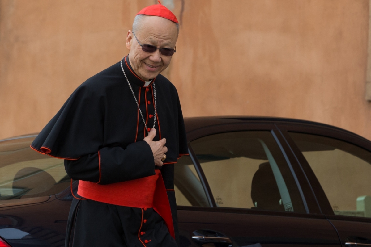 Vatican City : John Tong Hon cardinal of Hong Kong, VII general congregation of Cardinals before the election of Pope Francis. Photo: Gustavo Kralj/Gaudiumpress