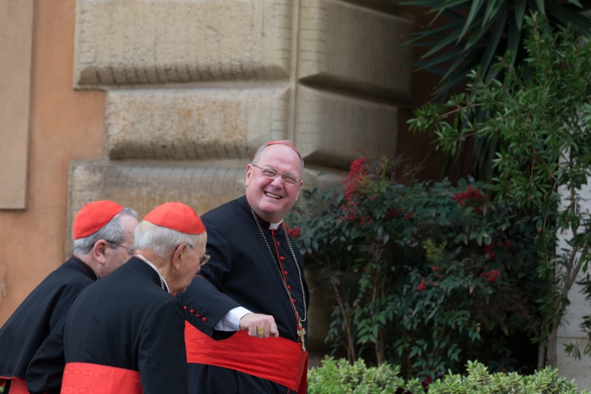 Vatican City : cardinal Dolan - VII general congregation of Cardinals before the election of Pope Francis. Photo: Gustavo Kralj/Gaudiumpress