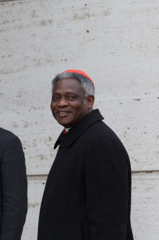 Vatican City : cardinal Peter Kodwo Appiah Turkson - VII general congregation of Cardinals before the election of Pope Francis. Photo: Gustavo Kralj/Gaudiumpress