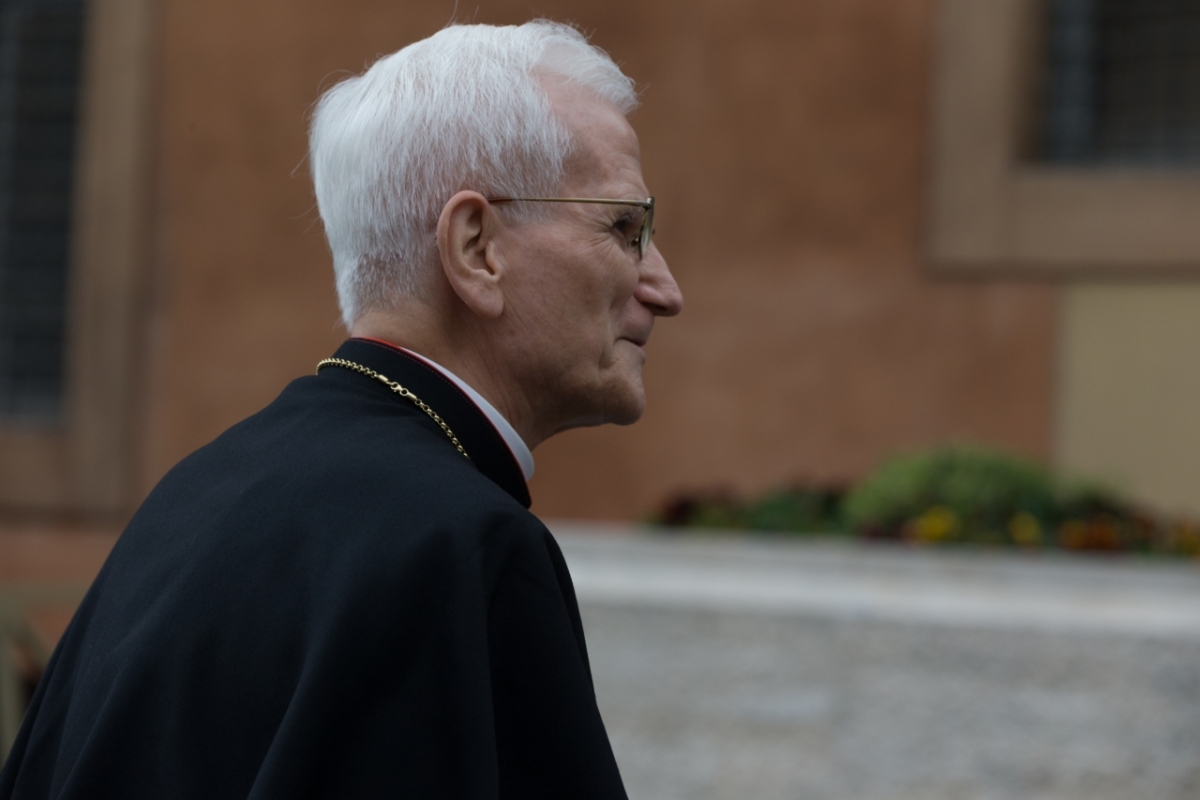 Vatican City : Cardinal Raffaele Farina - VII general congregation of Cardinals before the election of Pope Francis. Photo: Gustavo Kralj/Gaudiumpress