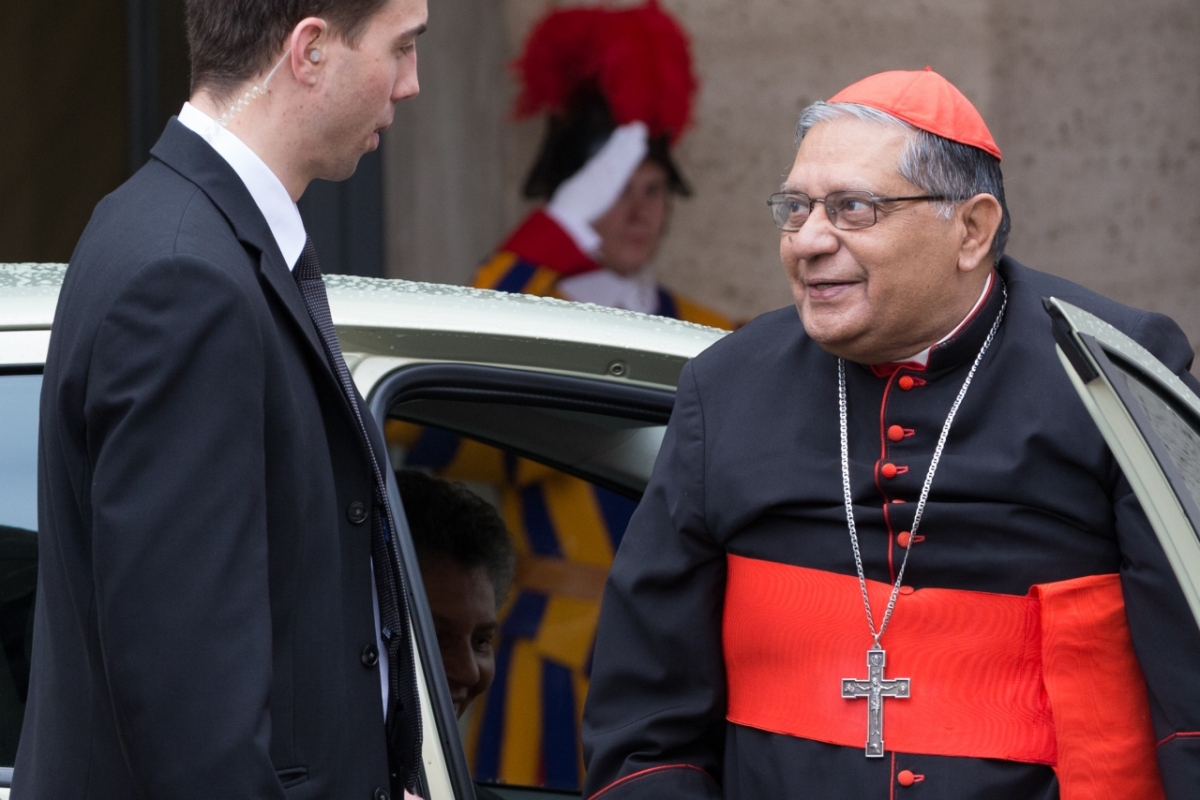 Vatican City: Cardinal Ivan Dias -  IX Congregation of Cardinals before the election of Pope Francis. Photo: Gustavo Kralj/GaudiumpressImages