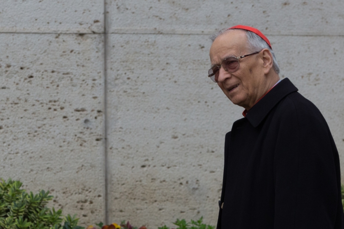 Vatican City: Cardinal Fernando Filoni - IX Congregation of Cardinals before the election of Pope Francis. Photo: Gustavo Kralj/GaudiumpressImages