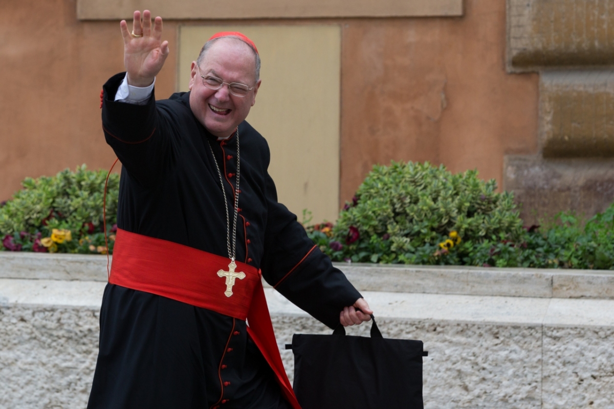 Vatican City: cardinal Dolan -  IX Congregation of Cardinals before the election of Pope Francis. Photo: Gustavo Kralj/GaudiumpressImages
