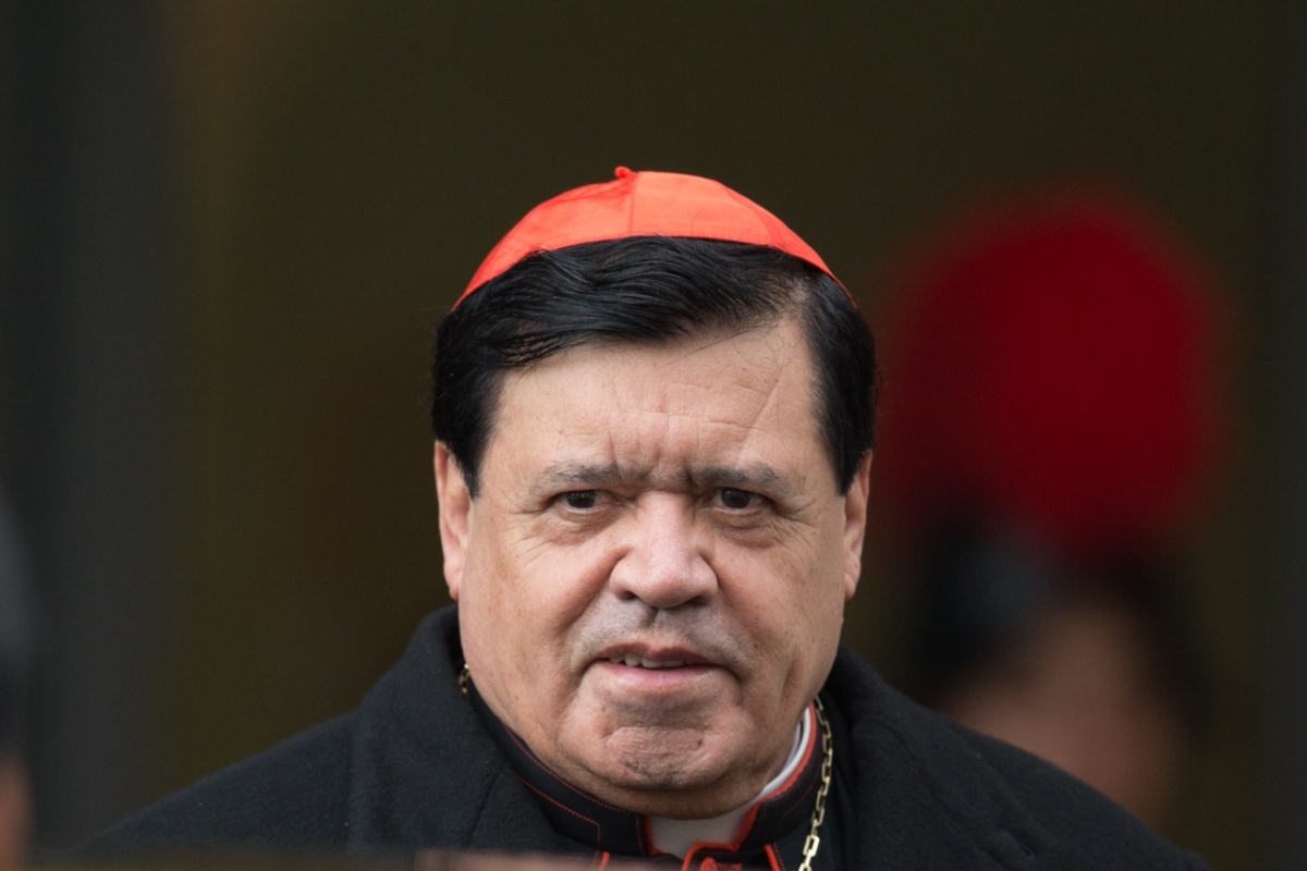 Vatican City: Cardinal Norberto Rivera Carrera from Mexico