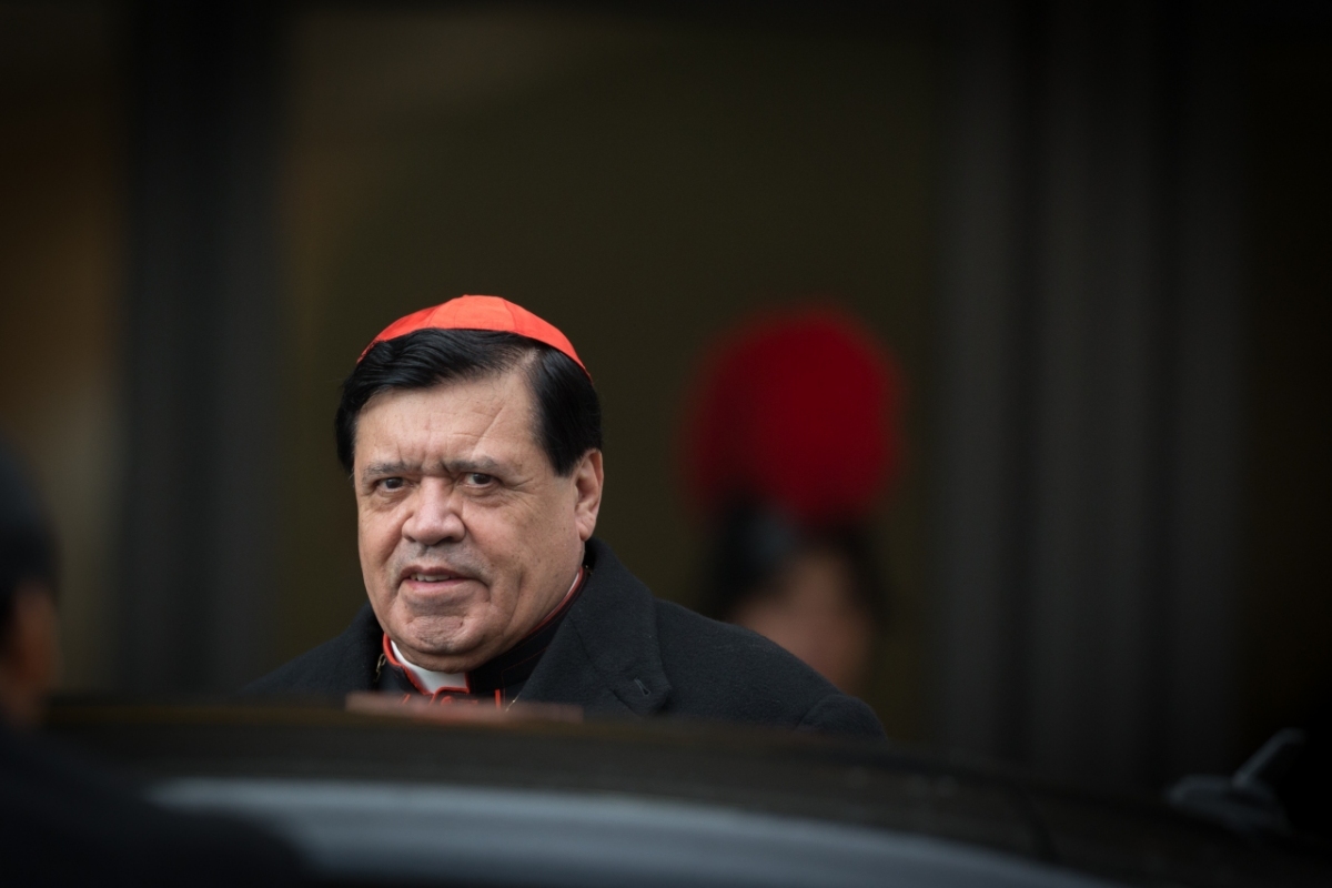 Vatican City: Cardinal Norberto Rivera Carrera from Mexico