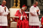 Pope Francis Pentecost Mass at St Peter's Basilica, Vatican.