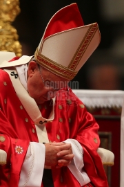 Pope Francis Pentecost Mass at St Peter's Basilica, Vatican.