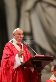 Pope Francis Pentecost Mass at St Peter's Basilica, Vatican.