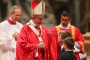 Pope Francis Pentecost Mass at St Peter's Basilica, Vatican.