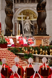 Pope Francis Pentecost Mass at St Peter's Basilica, Vatican.