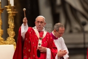 Pope Francis Pentecost Mass at St Peter's Basilica, Vatican.