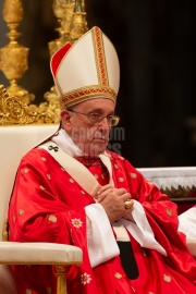 Pope Francis Pentecost Mass at St Peter's Basilica, Vatican.