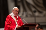 Pope Francis Pentecost Mass at St Peter's Basilica, Vatican.