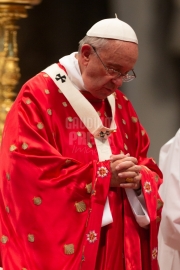 Pope Francis Pentecost Mass at St Peter's Basilica, Vatican.
