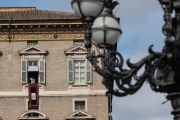Vatican City: Pope Francis at the balcony on the angelus on 02-10-2019 - ©Gustavo Kralj/GPImages - EDITORIAL USE ONLY