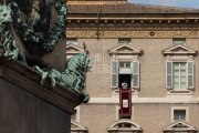 Vatican City: Pope Francis at the balcony on the angelus on 02-10-2019 - ©Gustavo Kralj/GPImages - EDITORIAL USE ONLY