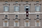 Vatican City: Pope Francis at the balcony on the angelus on 02-10-2019 - ©Gustavo Kralj/GPImages - EDITORIAL USE ONLY