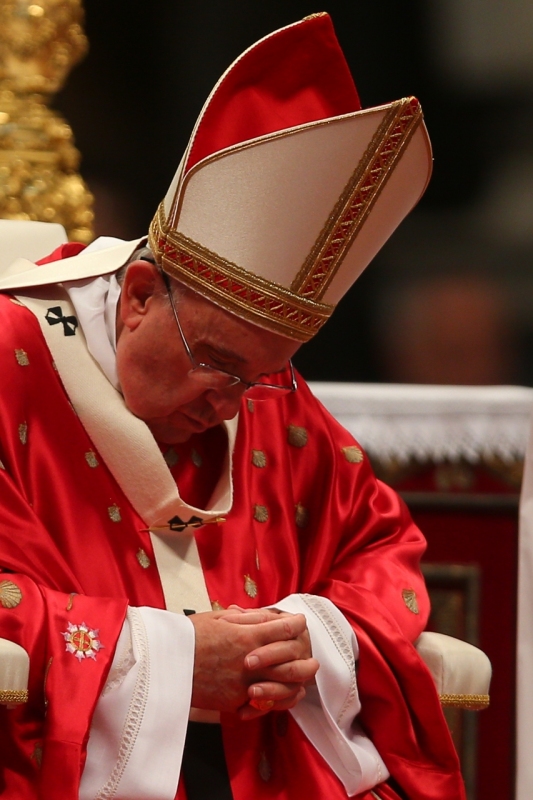 Pope Francis Pentecost Mass at St Peter's Basilica, Vatican.