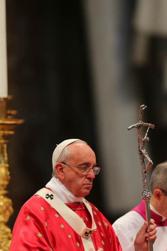 Pope Francis Pentecost Mass at St Peter's Basilica, Vatican.