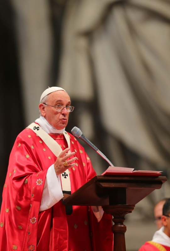 Pope Francis Pentecost Mass at St Peter's Basilica, Vatican.