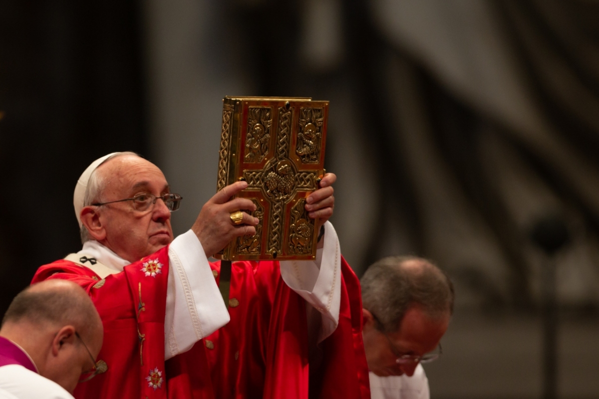 Pope Francis Pentecost Mass at St Peter's Basilica, Vatican.
