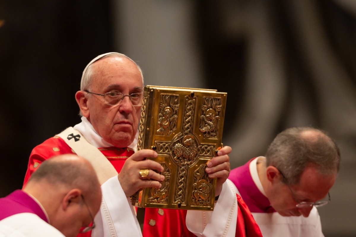 Pope Francis Pentecost Mass at St Peter's Basilica, Vatican.