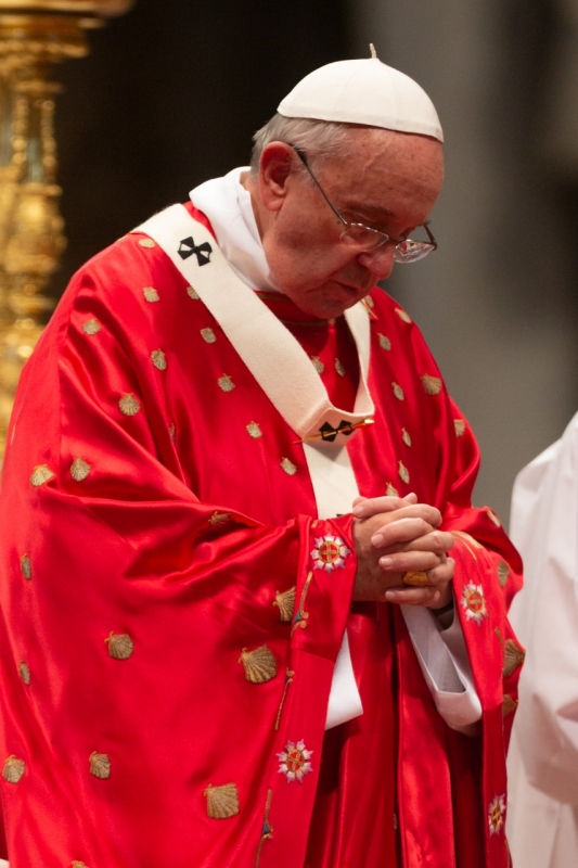 Pope Francis Pentecost Mass at St Peter's Basilica, Vatican.