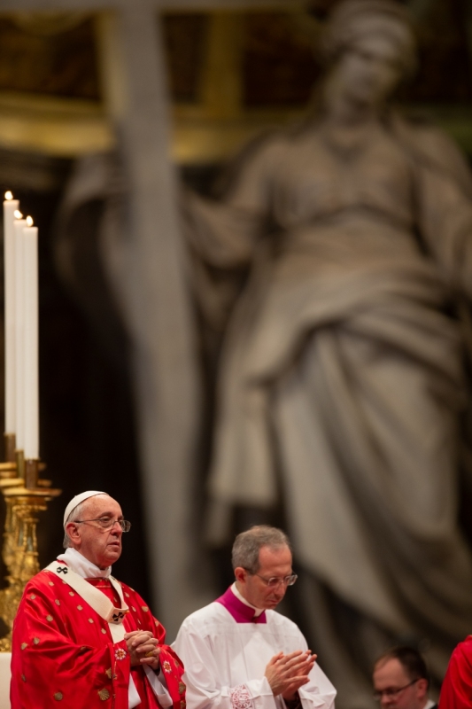 Pope Francis Pentecost Mass at St Peter's Basilica, Vatican.
