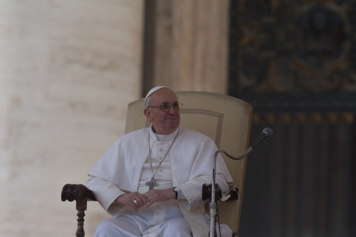 Vatican City: Pope Francis Audience  27-03-2013 - Papa Francesco Udienza generale Piazza San Pietro Citta del Vaticano . ©Gustavo Kralj/GPImages