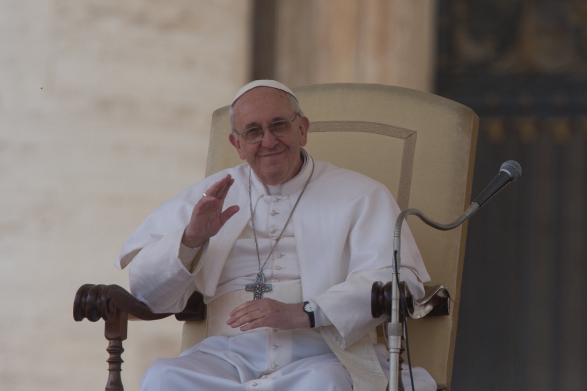 Vatican City: Pope Francis Audience  27-03-2013 - Papa Francesco Udienza generale Piazza San Pietro Citta del Vaticano . ©Gustavo Kralj/GPImages